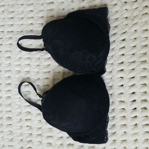 La Senza sz 34D black bra lace underwire